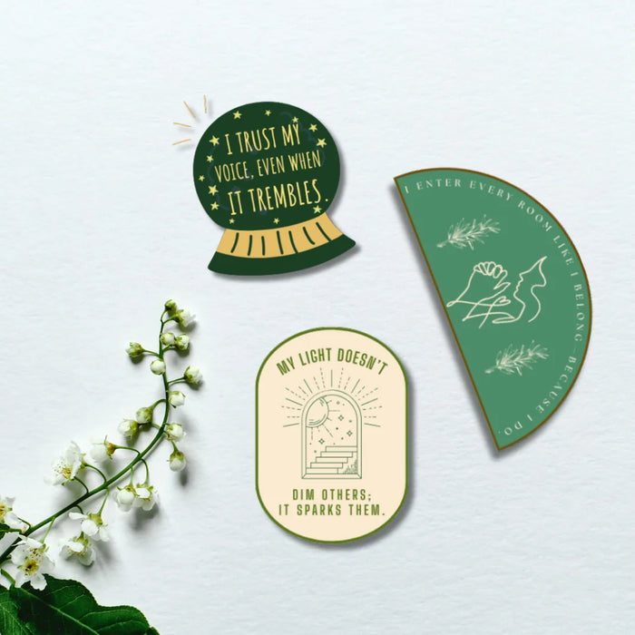 Confidence & Power Affirmation Sticker Set