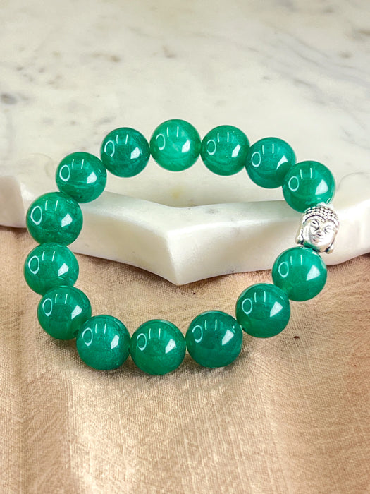 Green Aventurine Energy Band - For Growth, Optimism, Luck, & Expansion.