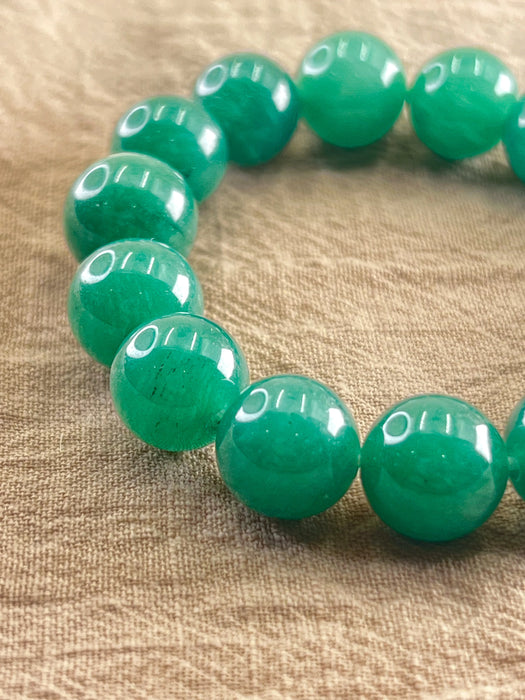Green Aventurine Energy Band - For Growth, Optimism, Luck, & Expansion.