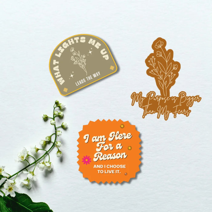 Purpose & Passion Affirmation Sticker Set