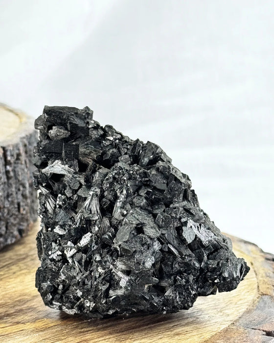 Black Tourmaline Cluster – Space Clearing & Grounding