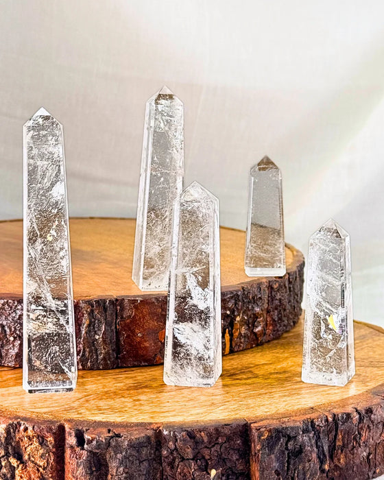 Clear Quartz Crystal Points – Energy Amplifier & Focus