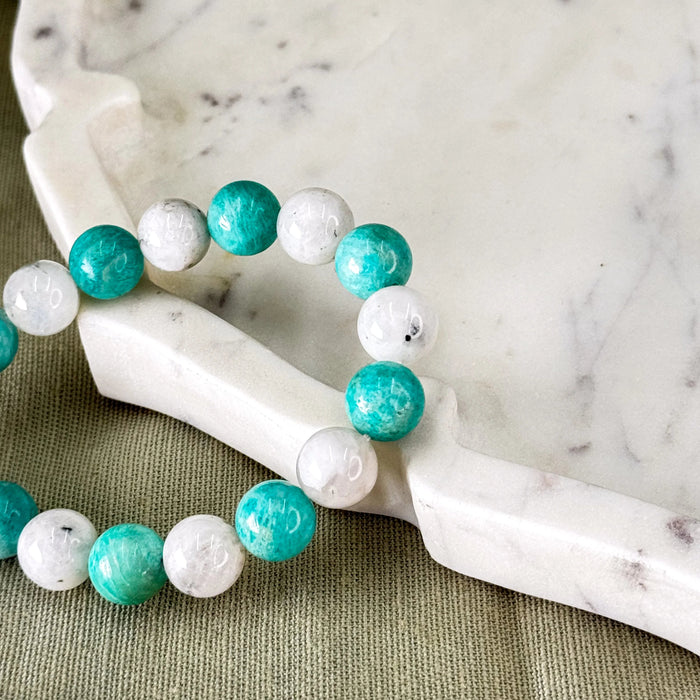 Amazonite + Moonstone – Intuition & Emotional Calm