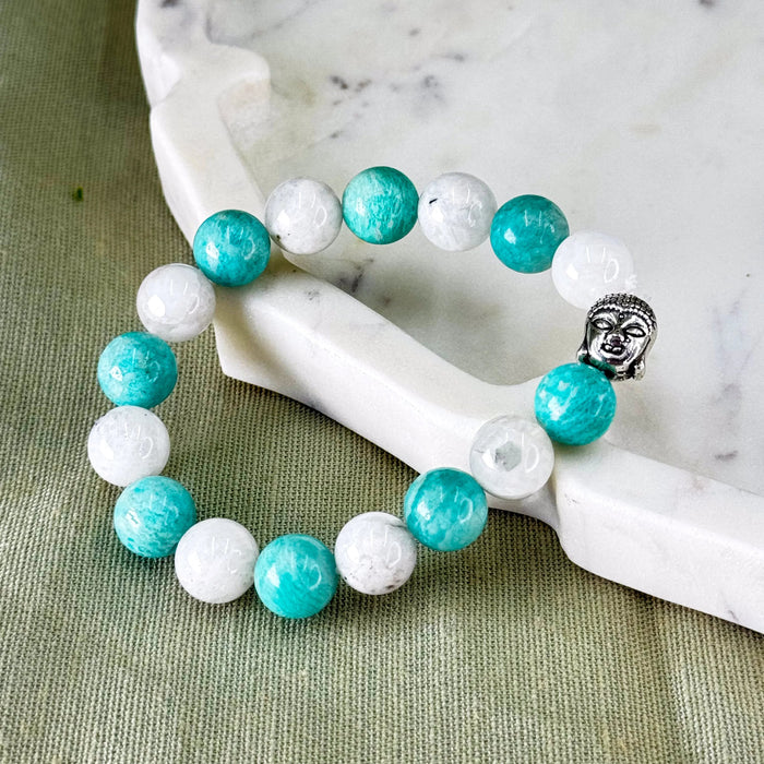 Amazonite + Moonstone – Intuition & Emotional Calm
