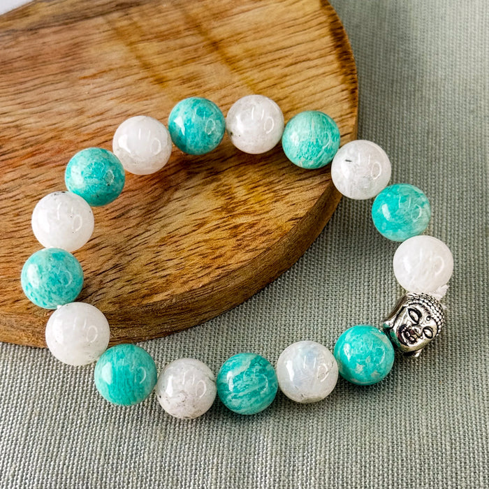Amazonite + Moonstone – Intuition & Emotional Calm