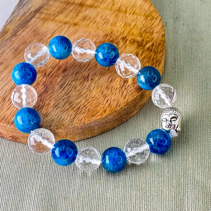 Blue Apatite + Clear Quartz – Focus & Better Communication