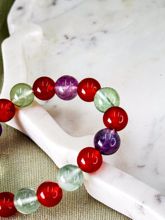 Carnelian + Fluorite – For Hormonal Imbalance