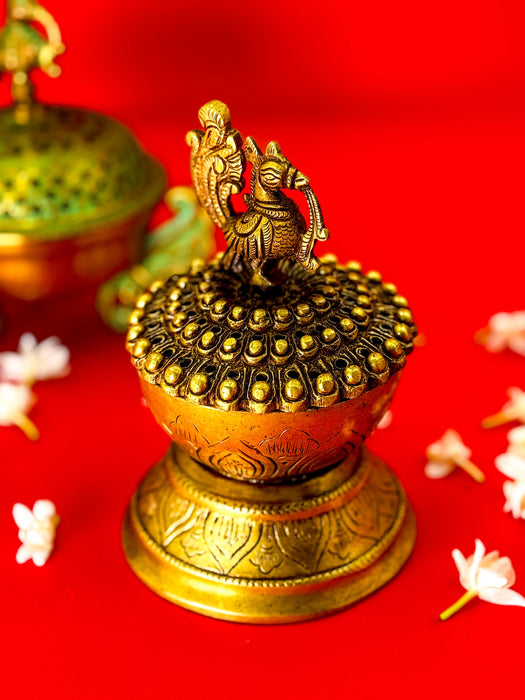 Brass Dhoop Dhoni Burner – Incense Holder for Purification & Meditation