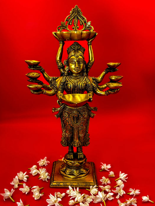 Deep Lakshmi Idol – Goddess of Wealth, Prosperity & Abundance