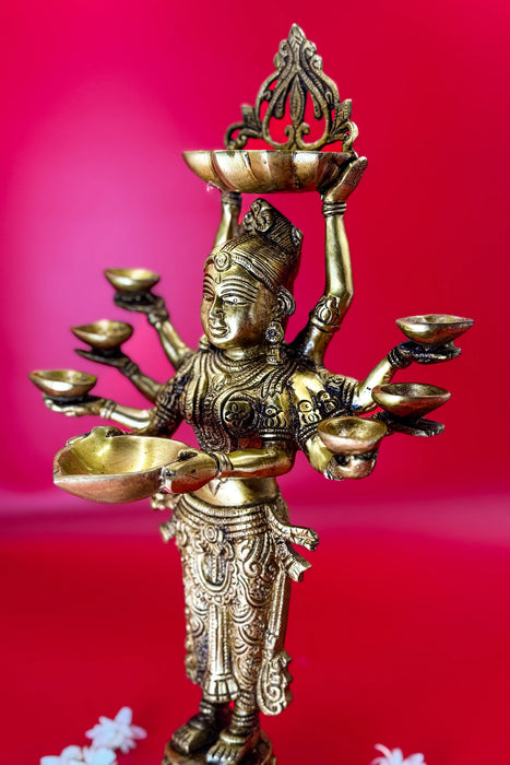 Deep Lakshmi Idol – Goddess of Wealth, Prosperity & Abundance