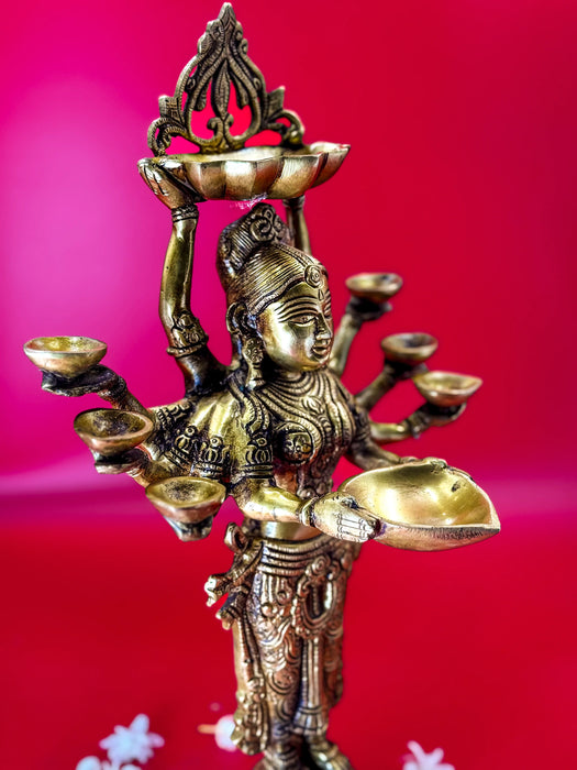 Deep Lakshmi Idol – Goddess of Wealth, Prosperity & Abundance
