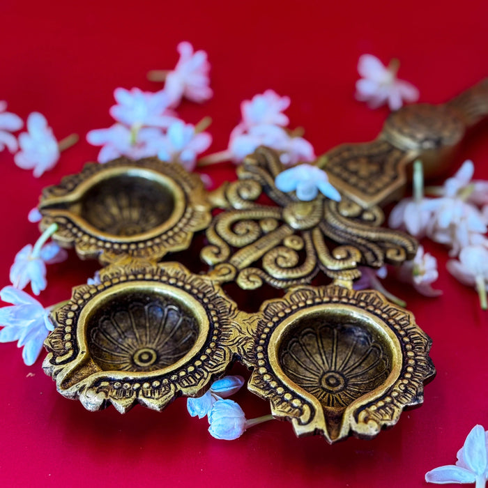 Brass Ritual Spoon – Pooja Accessory for Sacred Offerings