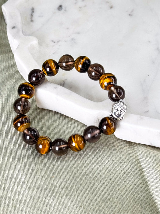 Tiger’s Eye + Smoky Quartz – For Business Stability