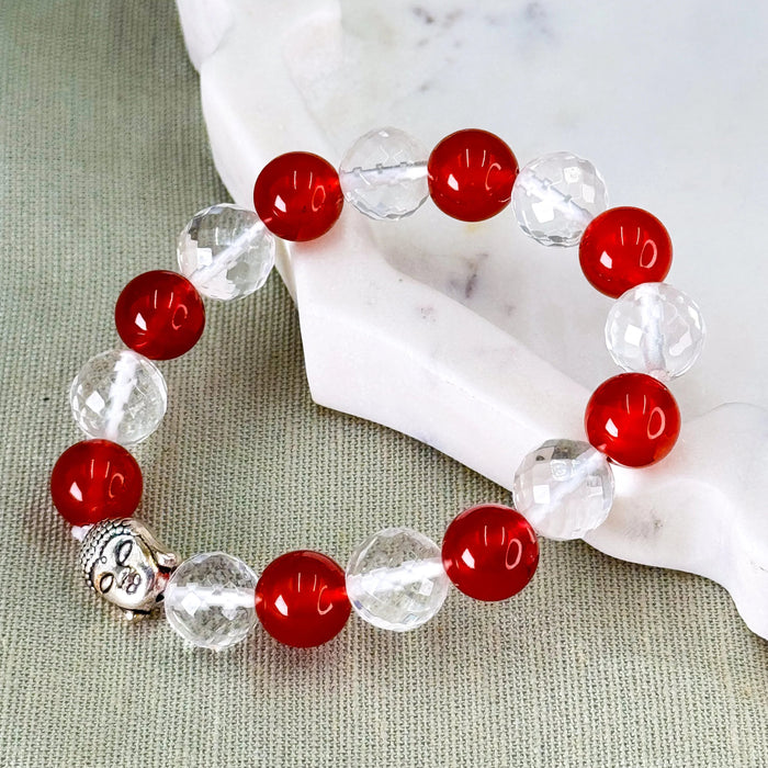 Carnelian + Clear Quartz – For Creativity and Calmness