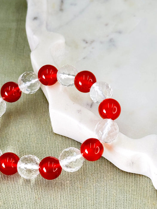 Carnelian + Clear Quartz – For Creativity and Calmness