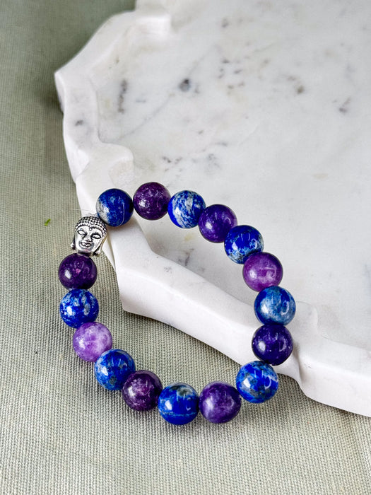 Lapis Lazuli + Amethyst Ritama – For Wisdom & Spiritual Protection