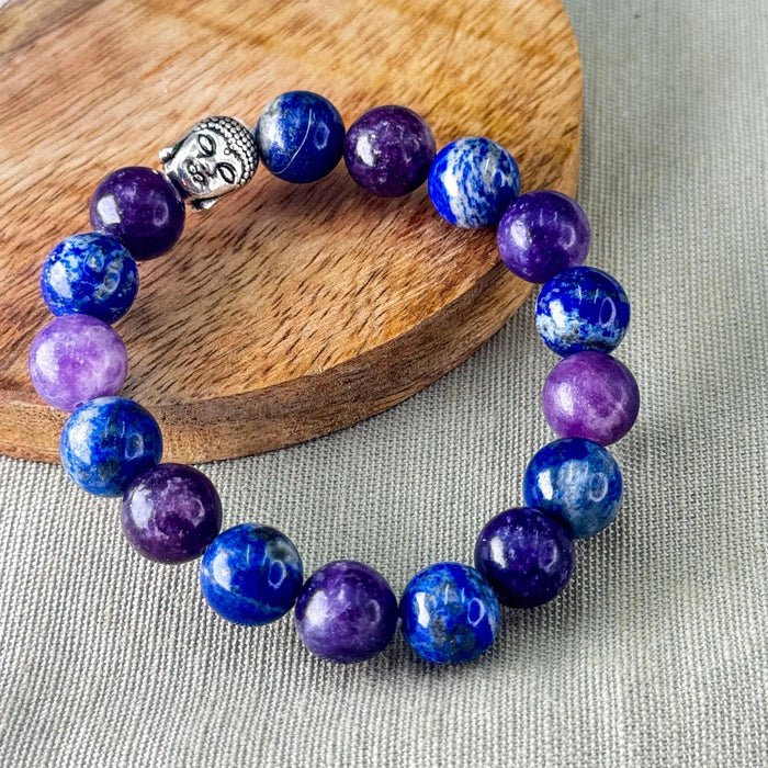 Lapis Lazuli + Amethyst Ritama – For Wisdom & Spiritual Protection