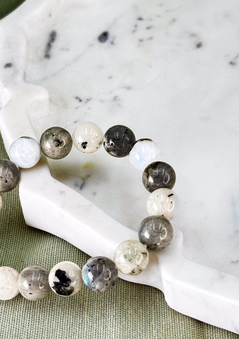 Rainbow Moonstone + Labradorite – For Sleep & Sweet Dreams