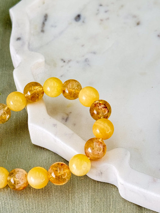 Yellow Calcite + Citrine – For Low Motivation and delays