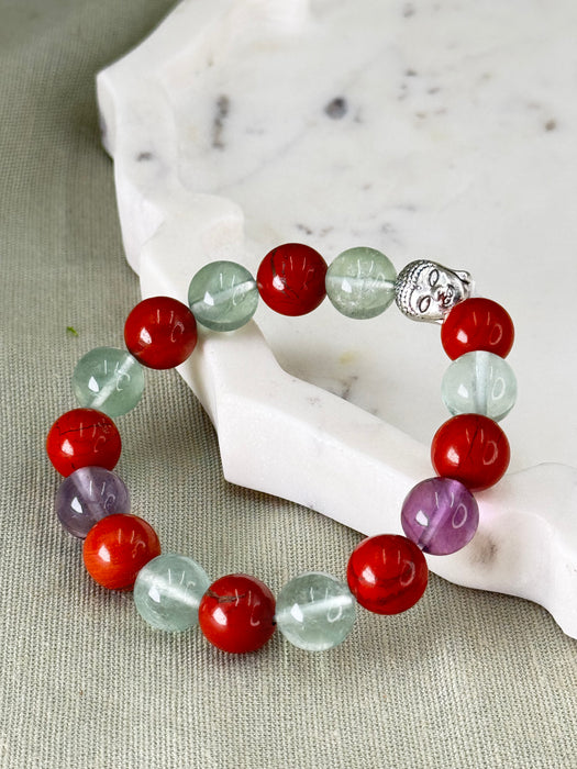 Red Jasper + Fluorite – For Overcoming Addiction