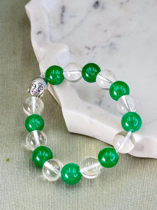 Green Aventurine + Clear Quartz – For New Income