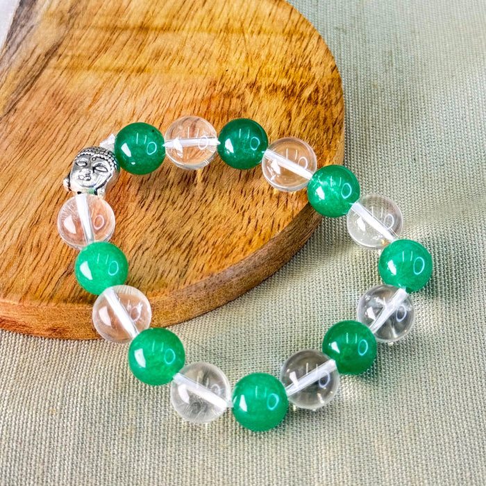Green Aventurine + Clear Quartz – For New Income