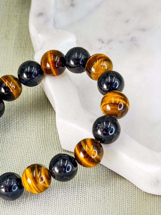 Black Tourmaline + Tiger’s Eye – For Fear Around wealth