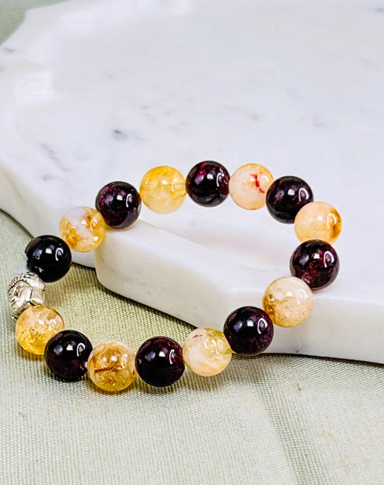 Citrine + Garnet  – For Unblocking Finances & Building Lasting Prosperity