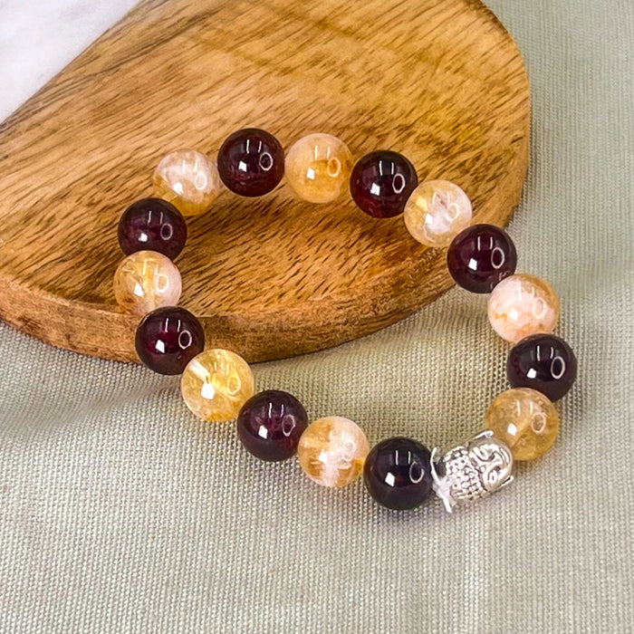 Citrine + Garnet  – For Unblocking Finances & Building Lasting Prosperity