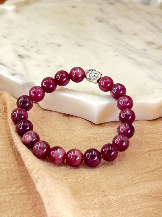 Pink Tourmaline Energy Band - For Emotional Healing, Compassion, & Dissolving Past Wounds.