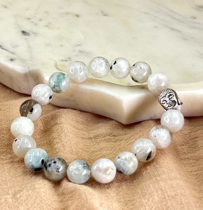 Rainbow Moonstone Energy Band – For Feminine Energy & New Beginnings