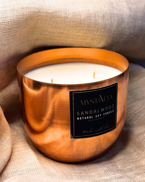 Sandalwood Candle - For Aura Protection